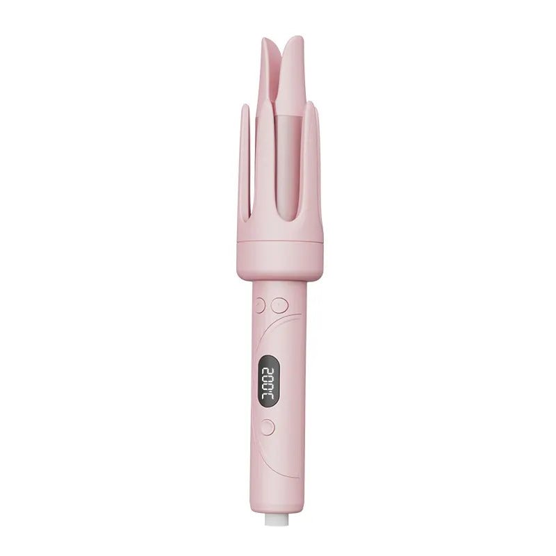 Ywigs 32mm Pink Automatic Hair Curler featuring a sleek pink design and automatic curling barrel.