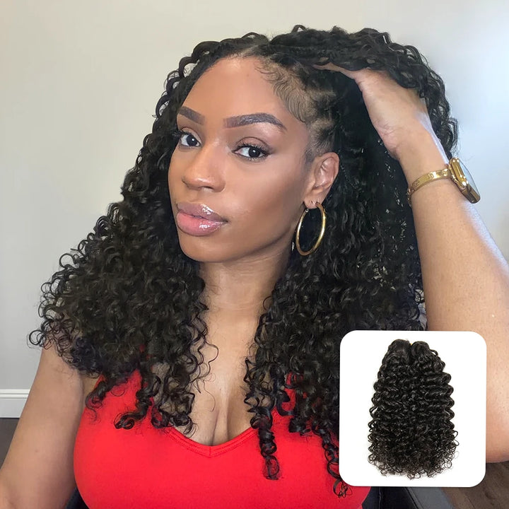 ywigs advanced invisible thread water wave human crochet hair