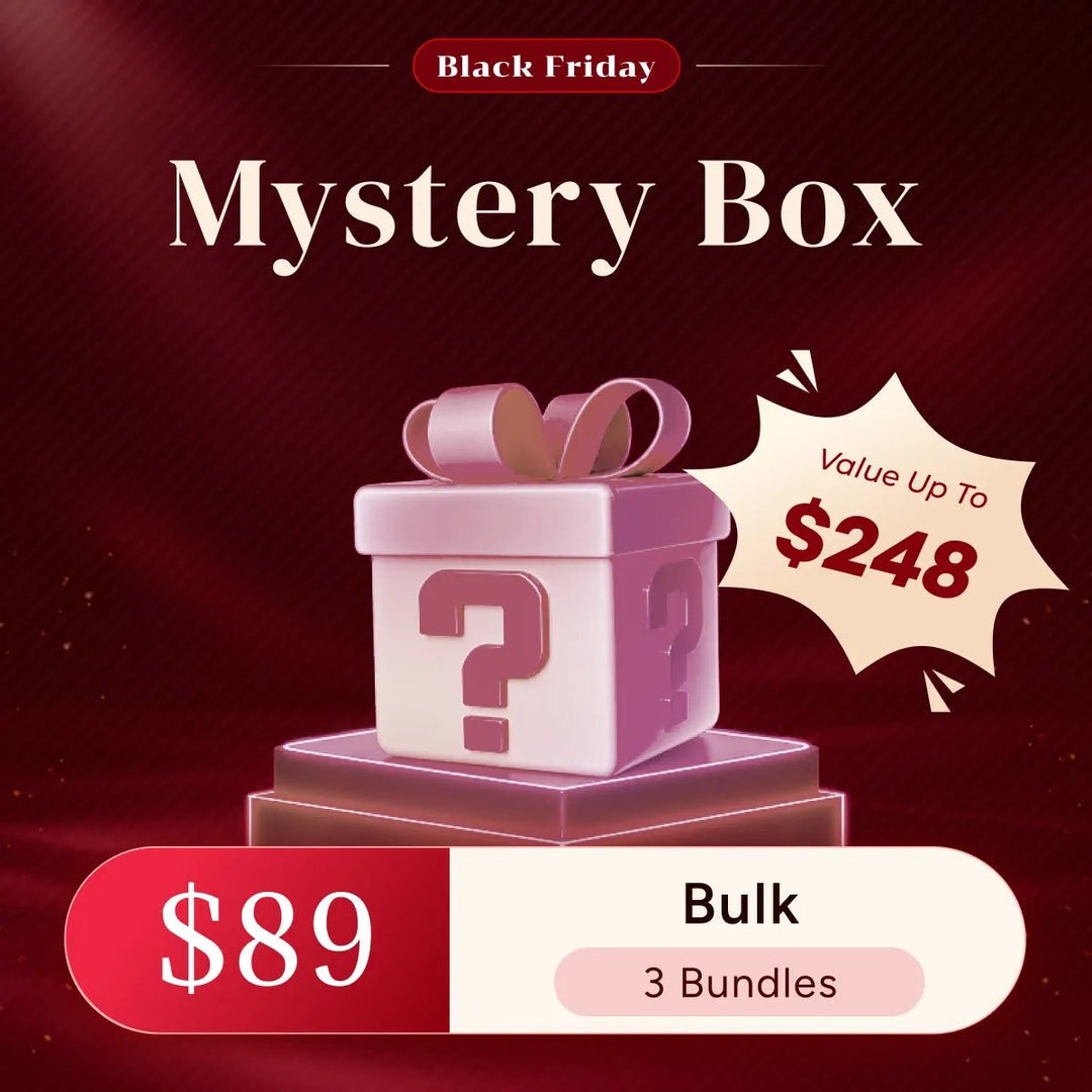 Ywigs Black Friday Bulk Human Braiding Hair Blind Box for $89, including 3 bundles valued at up to $248