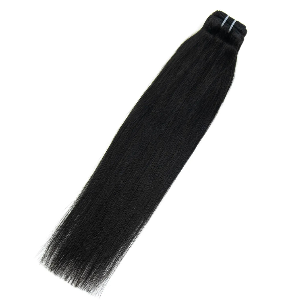 Close-up of Ywigs Brazilian Body Wave Hair Bundles showing soft, defined waves at the ends