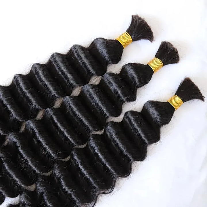 ywigs deep wave bulk human hair for braiding