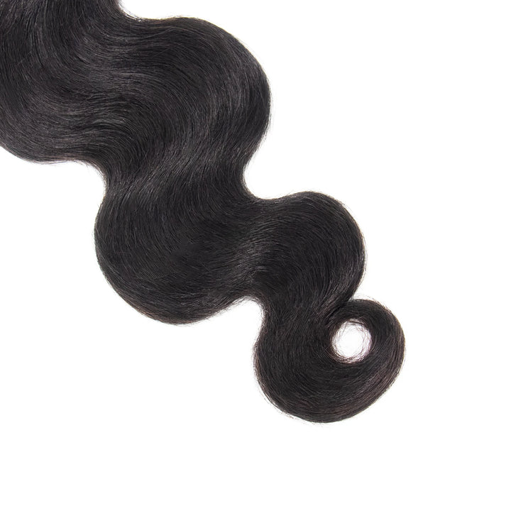 Close-up of Ywigs Double Drawn Burmese Body Wave Human Braiding Hair ends showing full and even body wave texture