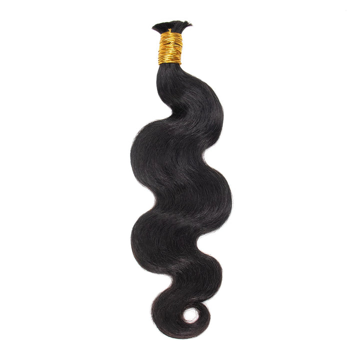 Ywigs Double Drawn Burmese Body Wave Human Braiding Hair front view