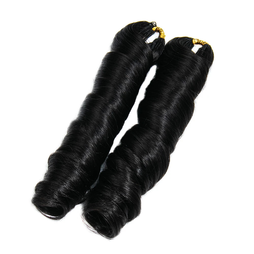 ywigs french curl human crochet hair for braids