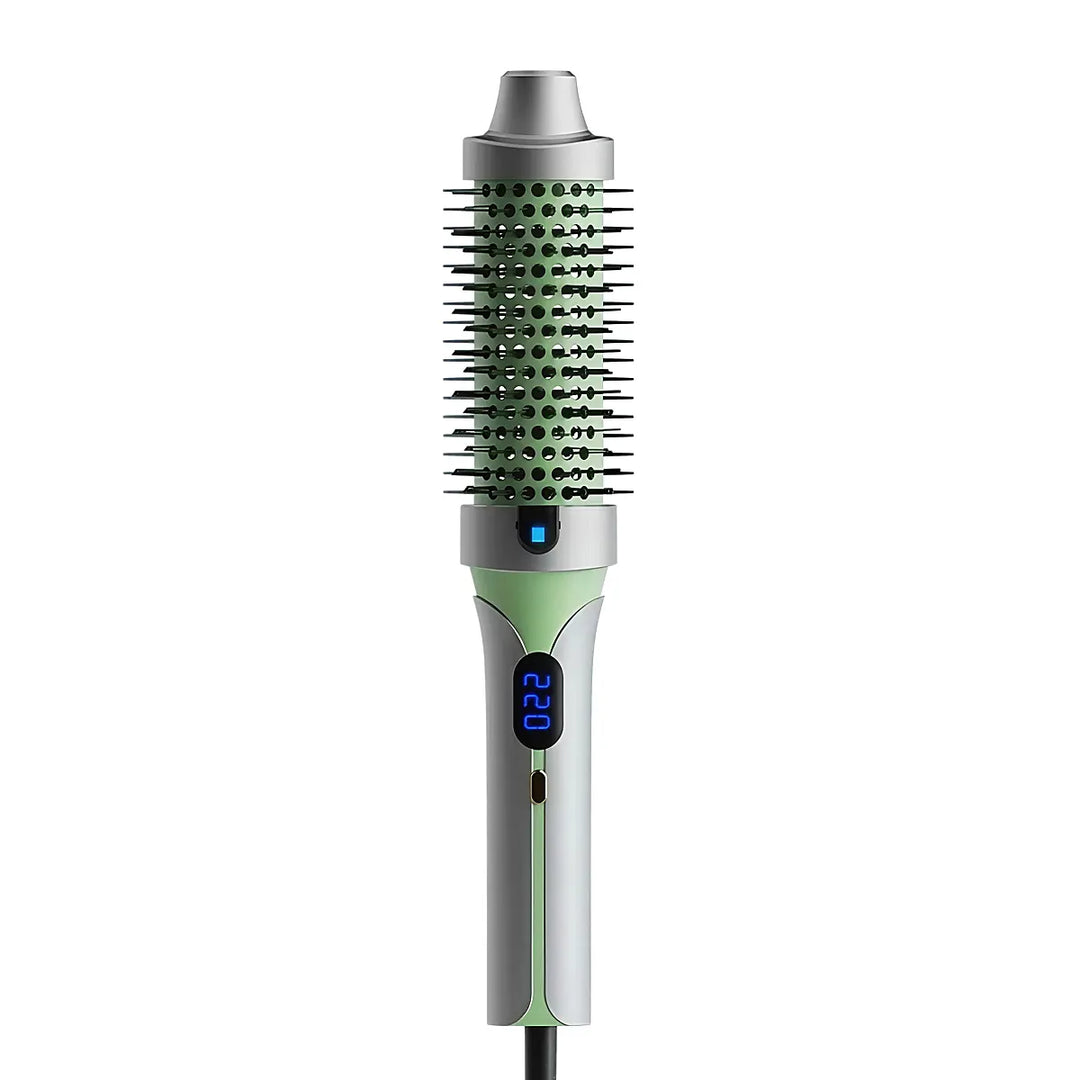 Ywigs thermal round brush with led screen hot styling brush for curling and smoothing hair