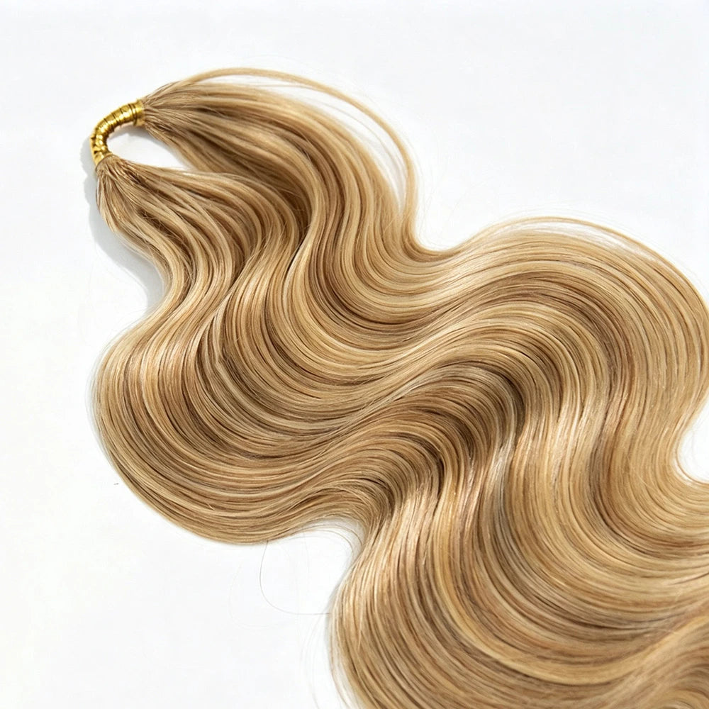 ywigs human crochet hair body wave 27/613 mix blend