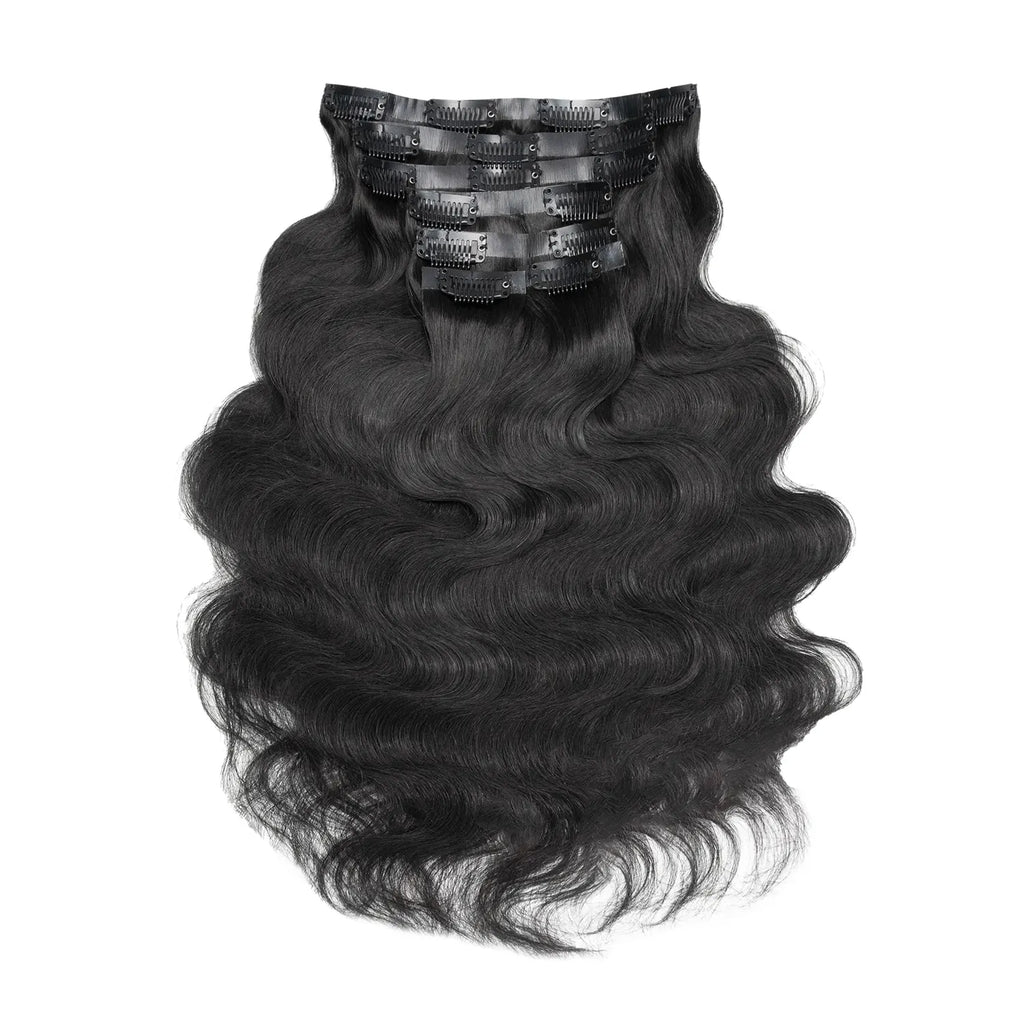 Invisible Edge Clip Hair Extensions Body Wave