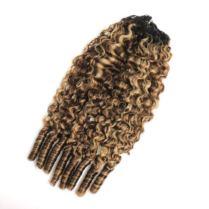 t1B-4-613 water curly feather crochet hair 