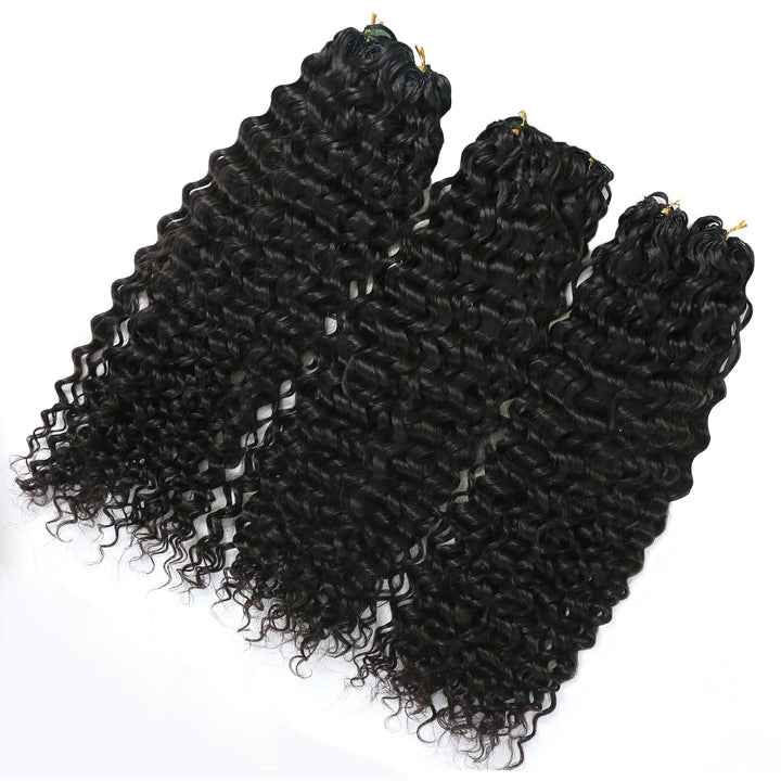 Ywigs Human Crochet Hair Water Wave for Miracle Knots front view