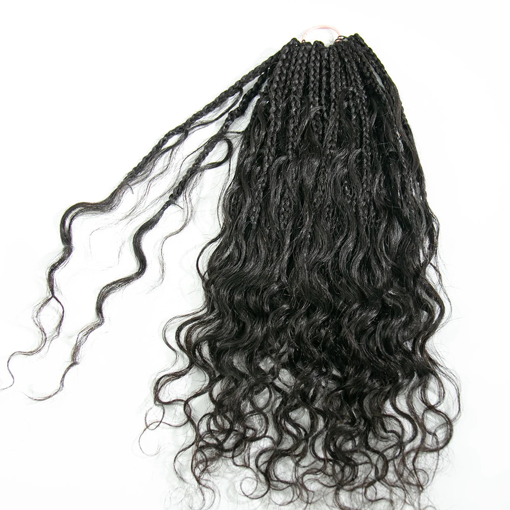 ywigs deep wave pre-looped human crochet hair