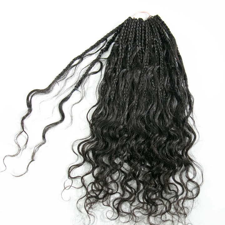ywigs deep wave pre-looped human crochet hair
