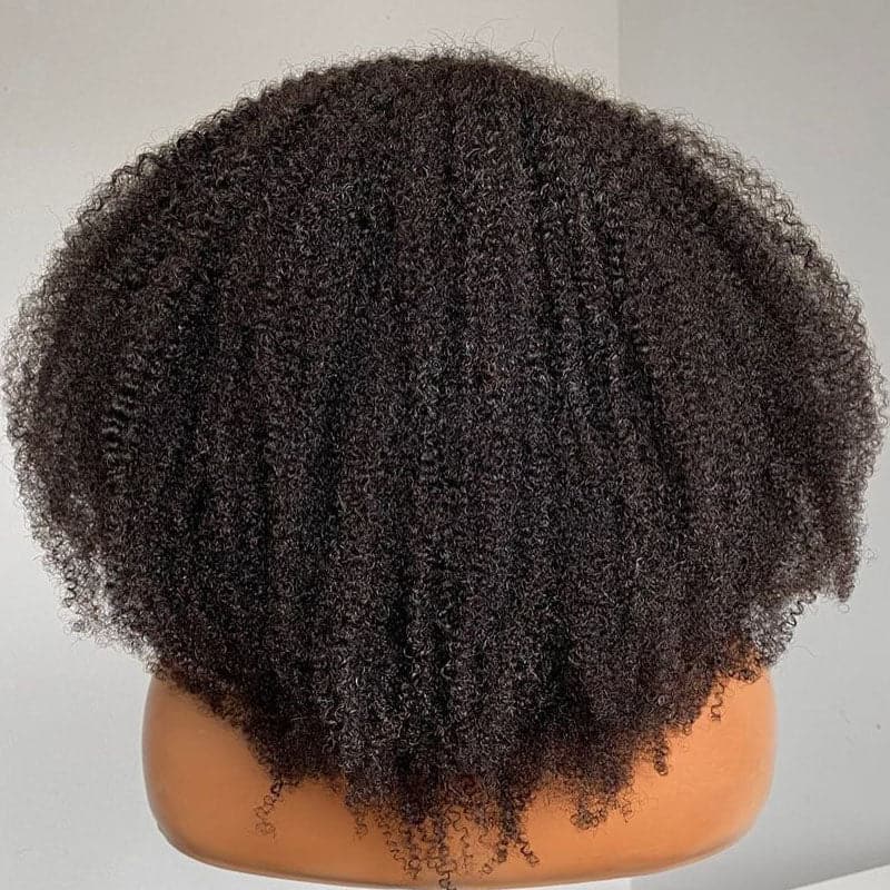 kinky curly u part wig for 4b and 4c human hair