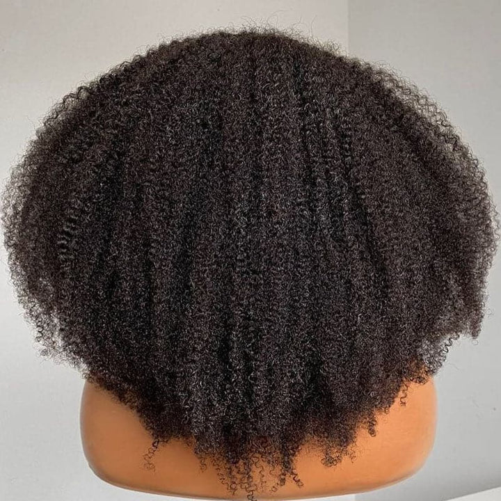 kinky curly u part wig for 4b and 4c human hair