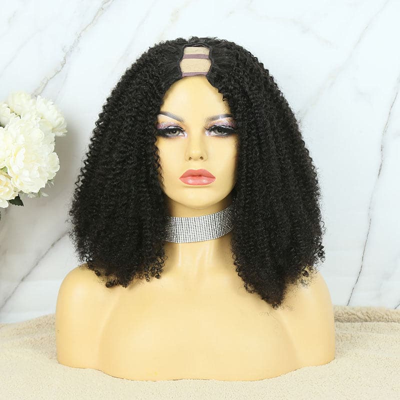 Wholesale - U Part Wig Human Hair Natural Color