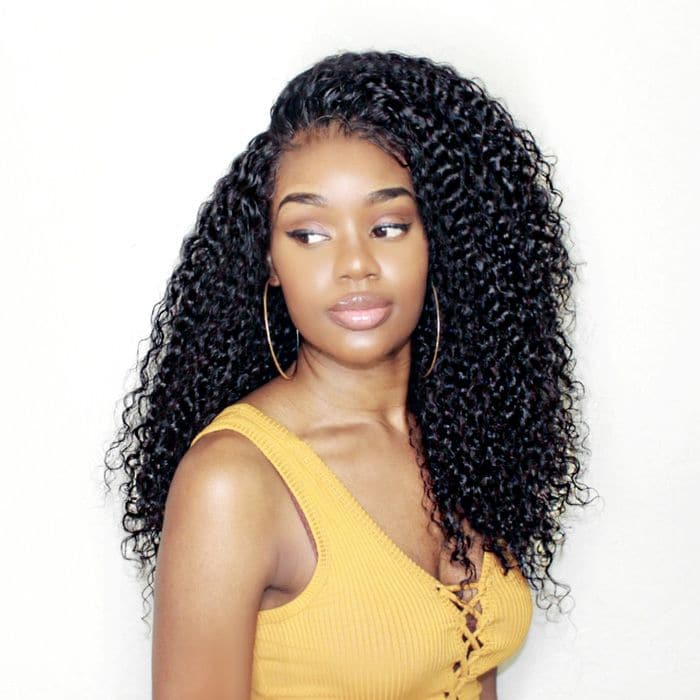 Tight Curl 13 x 4 Lace Front Wigs Human Hair 06
