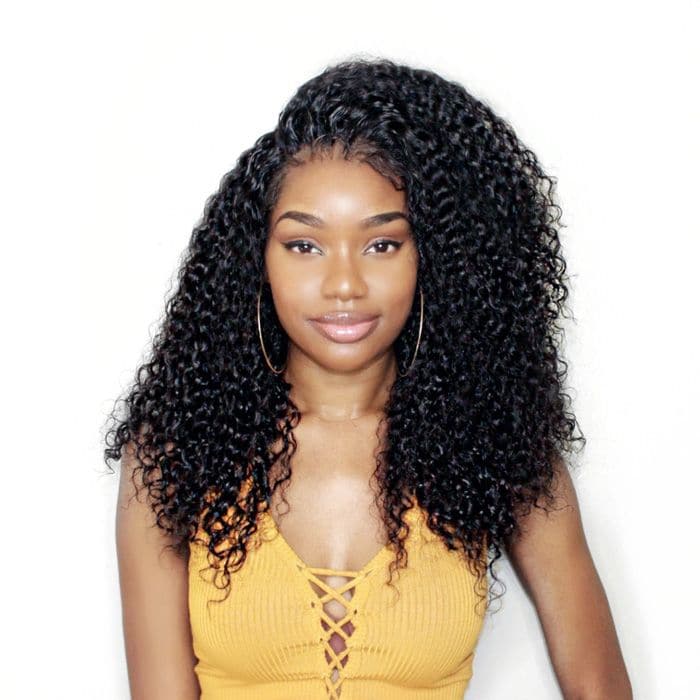 Tight Curl 13 x 4 Lace Front Wigs Human Hair 07