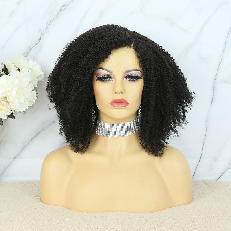 Kinky Curly HD 5X5 Lace Closure Wig front
