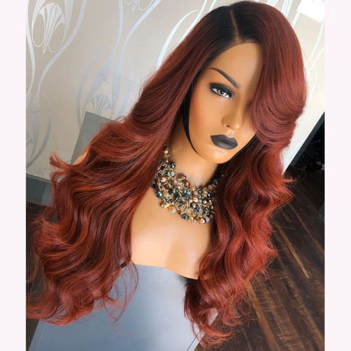 Ariel ginger 13x6 lace front wig photo 1