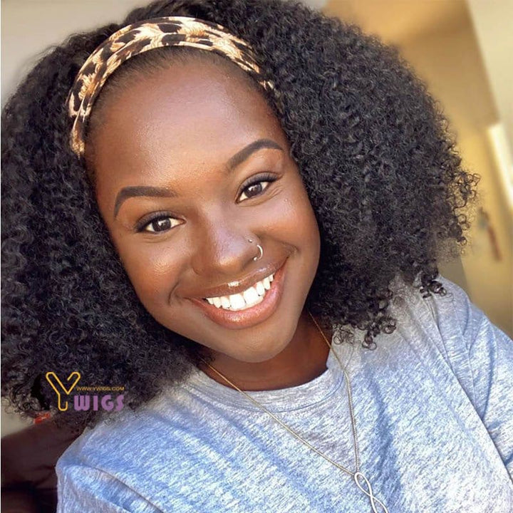 Ashley Kinky Curly Headband Wig Human Hair 2