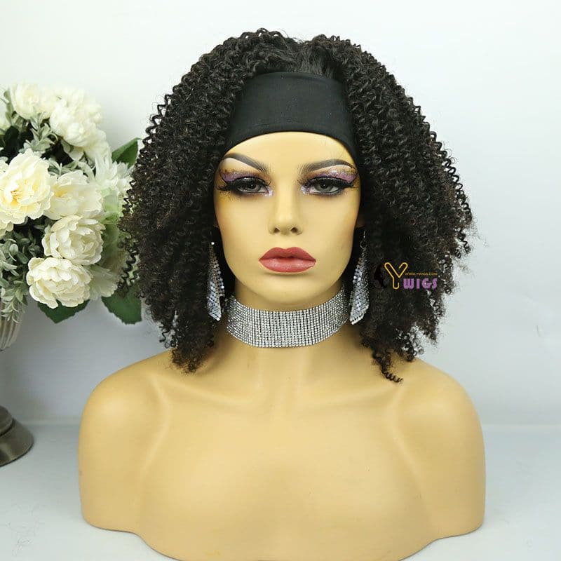 Ashley Kinky Curly Headband Wig Human Hair 3
