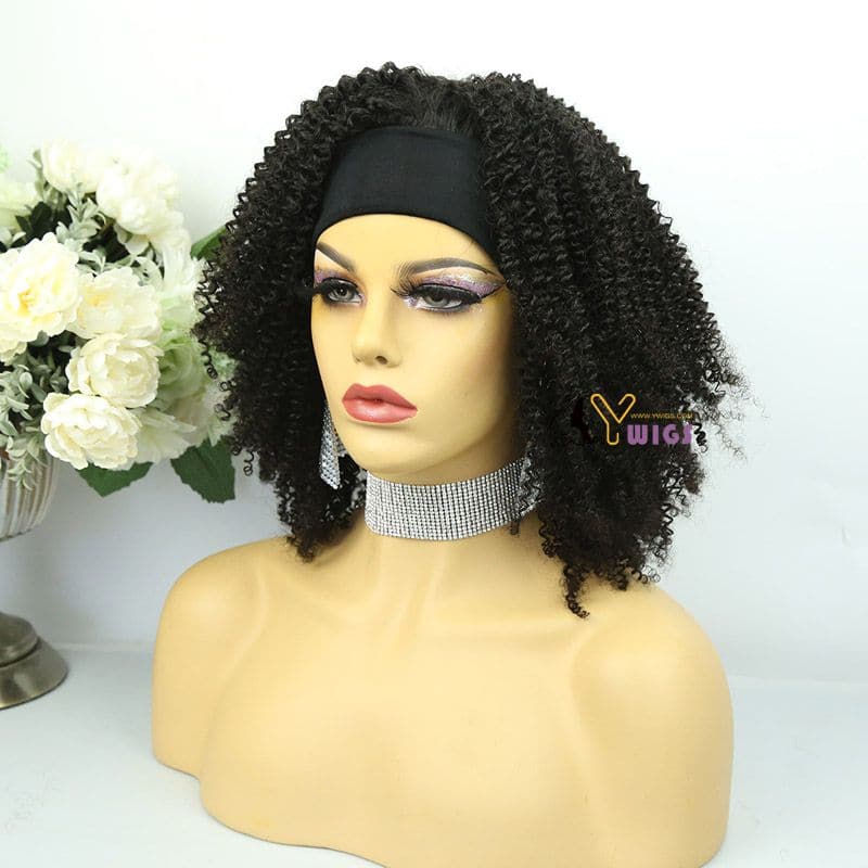 Ashley Kinky Curly Headband Wig Human Hair 4