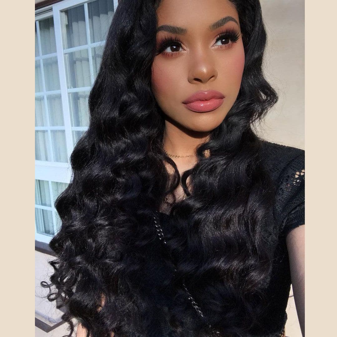 body wave human hair full lace wig
