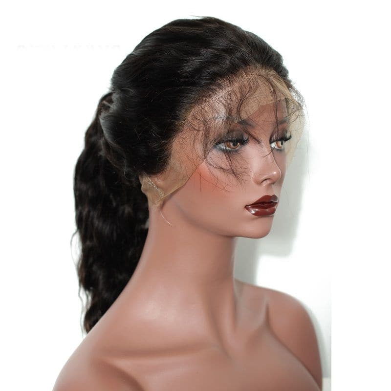 body wave human hair full lace wig 3