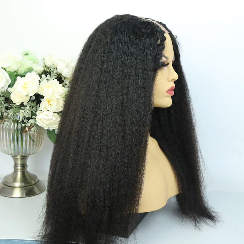 Brazilian Kinky Straight Texture U Part Wigs 