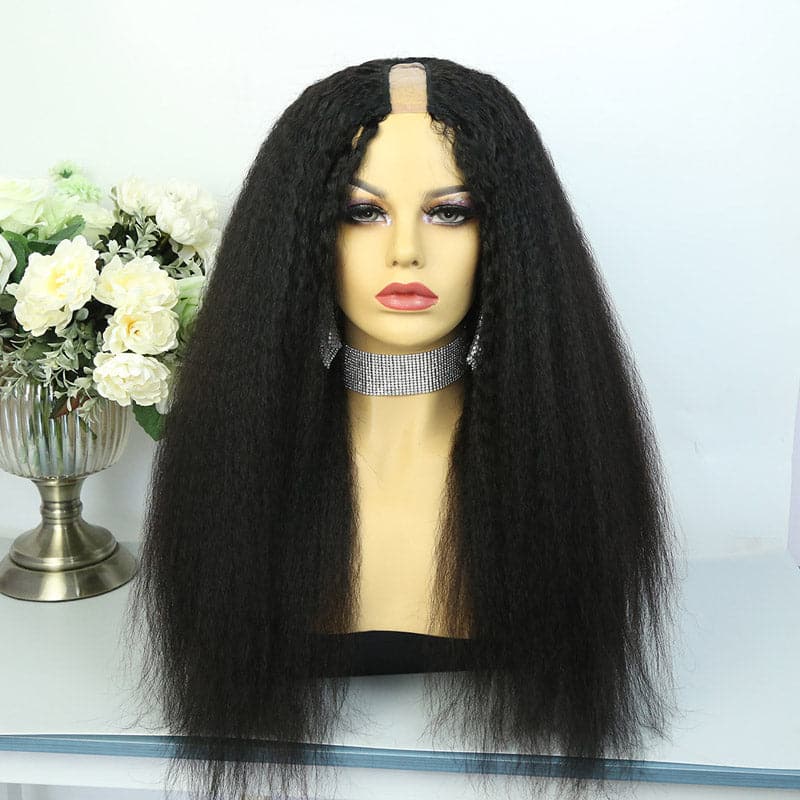 Wholesale - U Part Wig Human Hair Natural Color