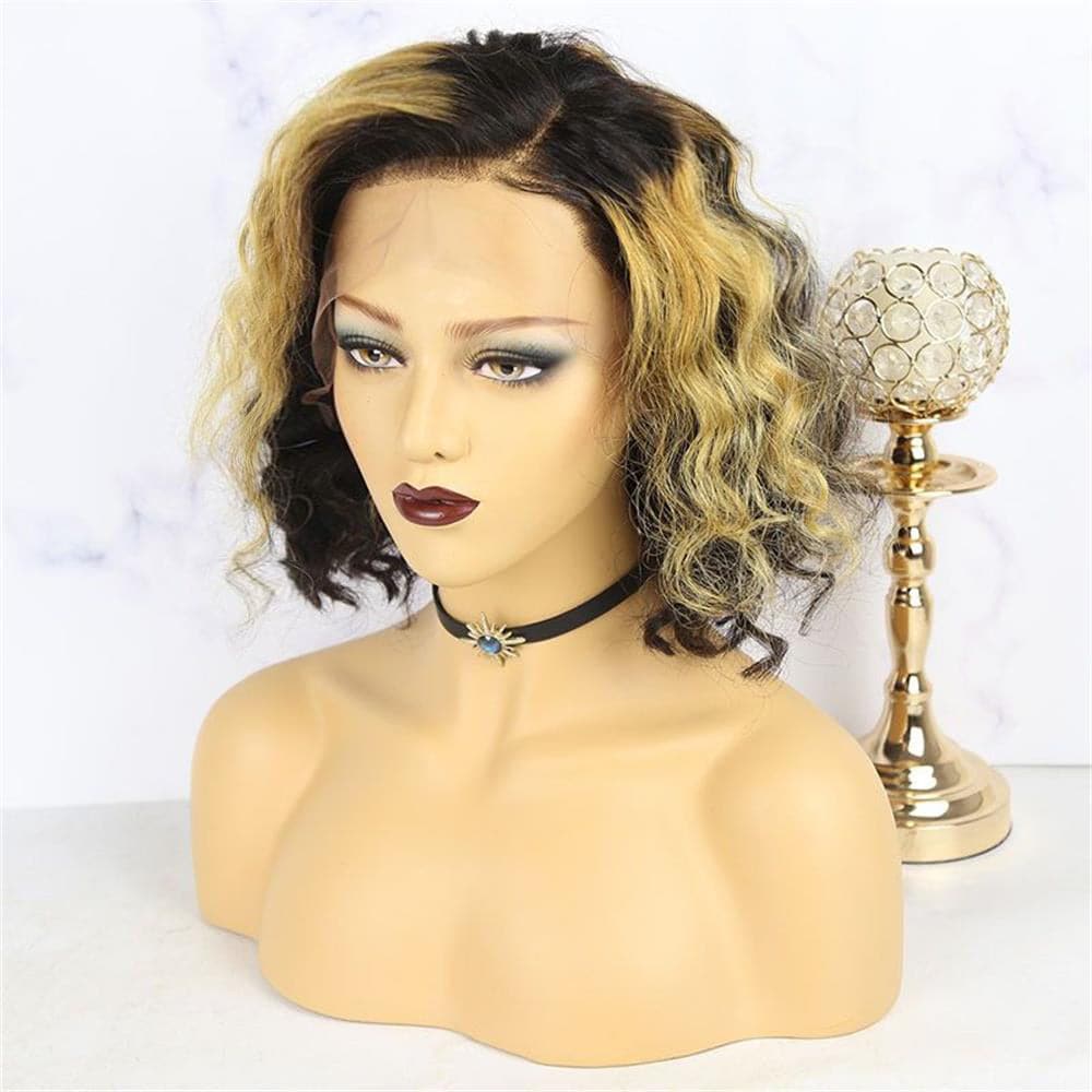 Brenda Blonde Highlight Wavy 13X6 Lace Front Wig 2