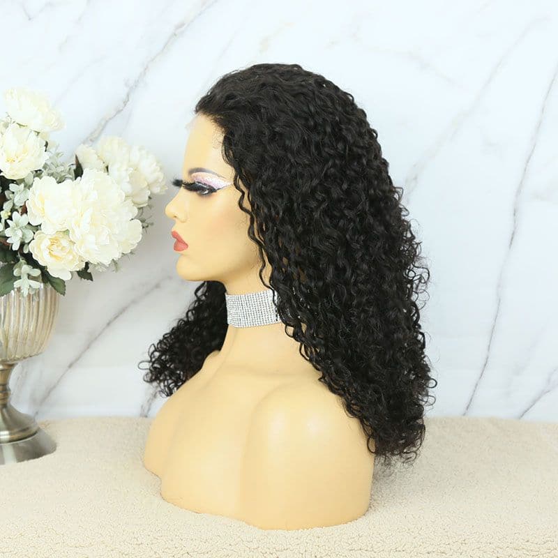 5x5 lace closure wigs human hair curly