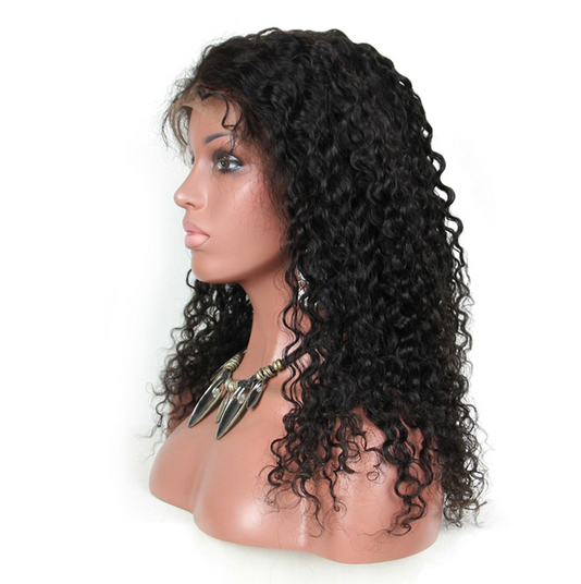 Deep Curly Human Hair Full Lace Wig 4