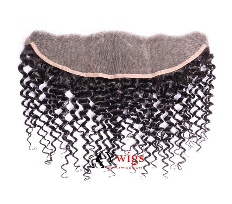 Brazilian Hair Deep Curly Texture HD Lace 13x4 Lace Frontal LLB10