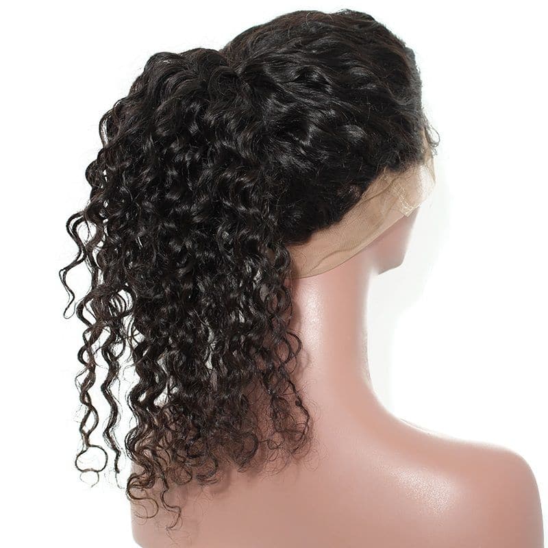 Deep Wave 360 Lace Frontal Wigs Human Hair back1