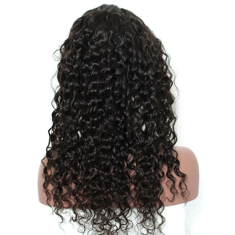 Deep Wave 360 Lace Frontal Wigs Human Hair back2