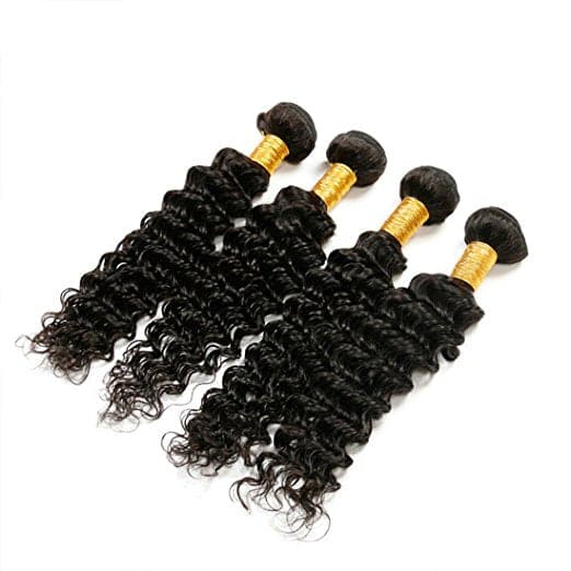 Deep Wave Bundles with 13×4 Lace Frontal 