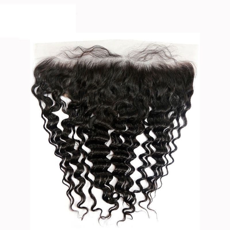 Brazilian Hair Deep Wave Texture 13x4 HD Lace Frontal LLB05
