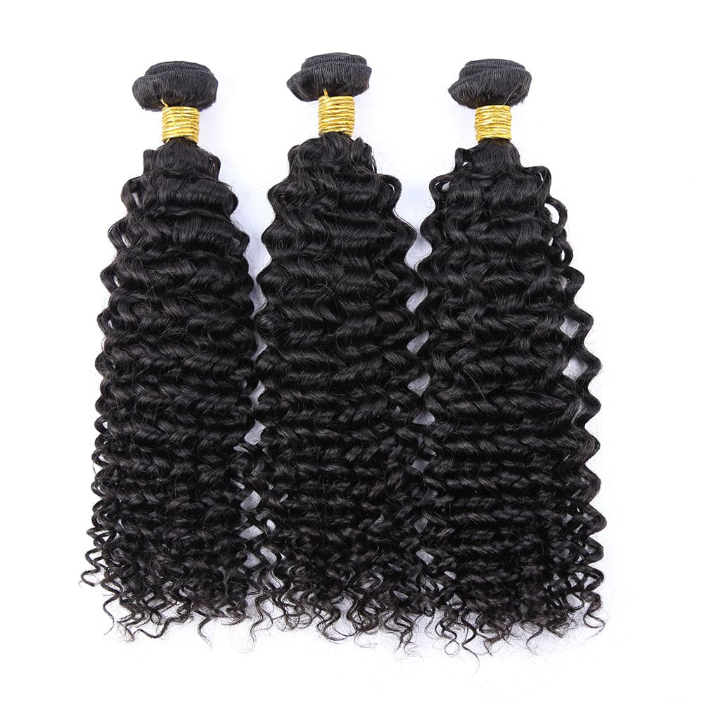 Deep Curly Human Hair Bundles Cambodia Virgin Hair