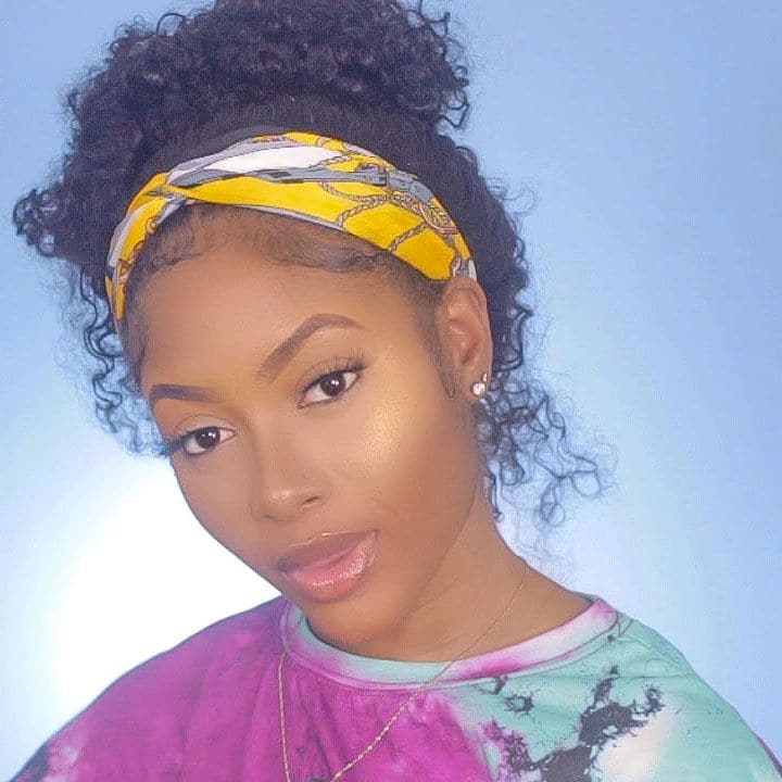 Ella Jerry Curly Human Hair Headband Wig 2