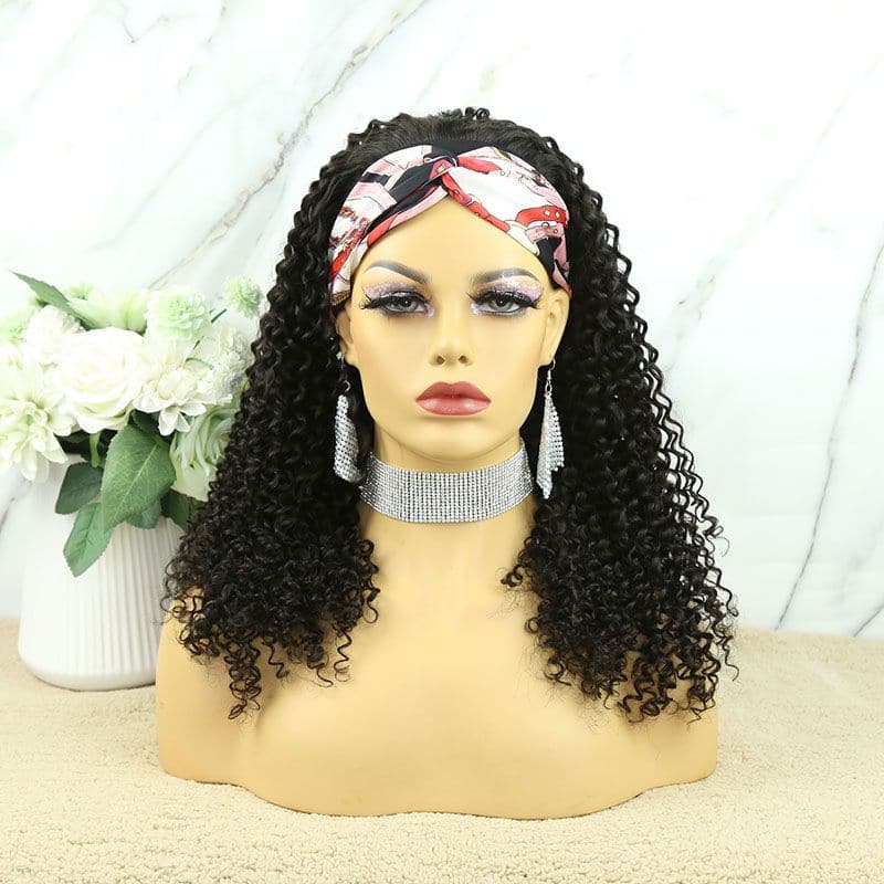 Ella Jerry Curly Human Hair Headband Wig 3