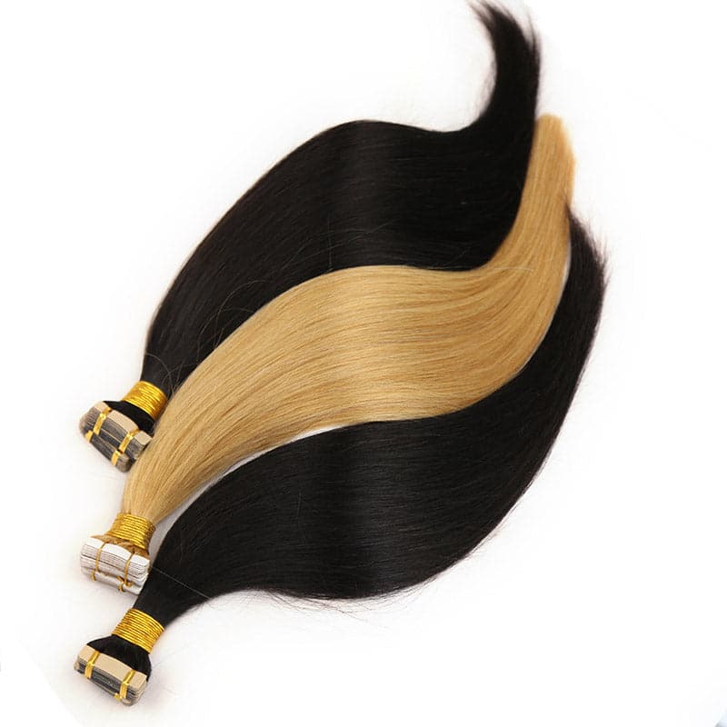 natural tapeins extensions black hair