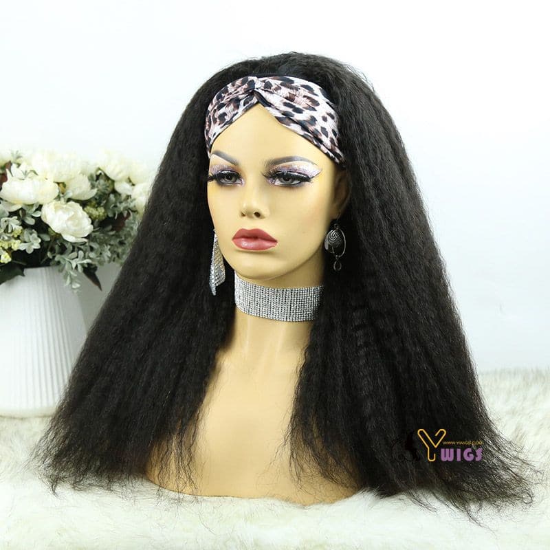Brazilian kinky straight headband wig