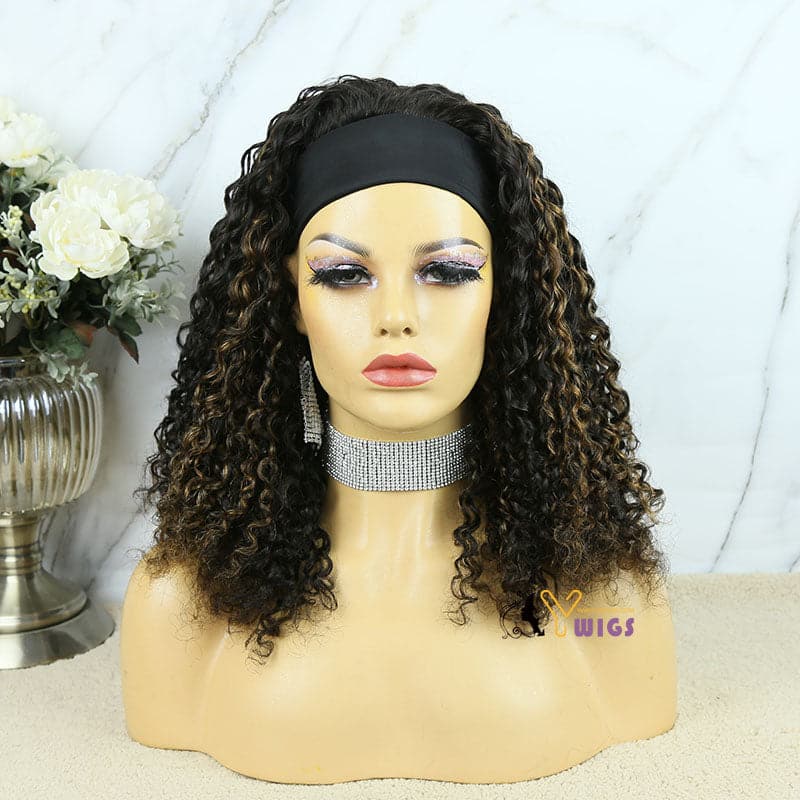 ema deep curly headband wig with blonde highlights 2