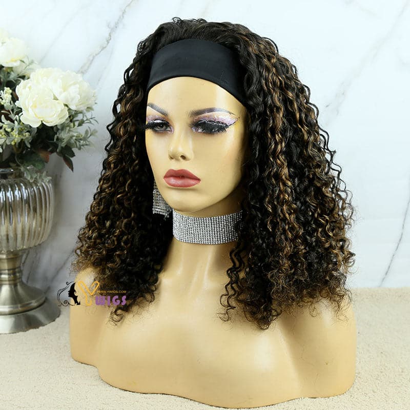 ema deep curly headband wig with blonde highlights 3