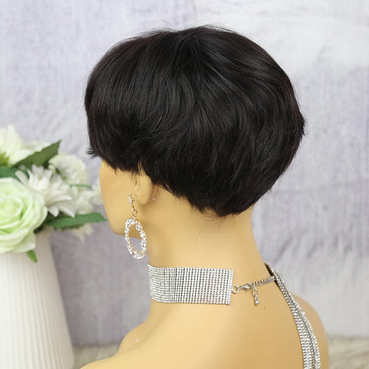 straight clip in human hair wiglets