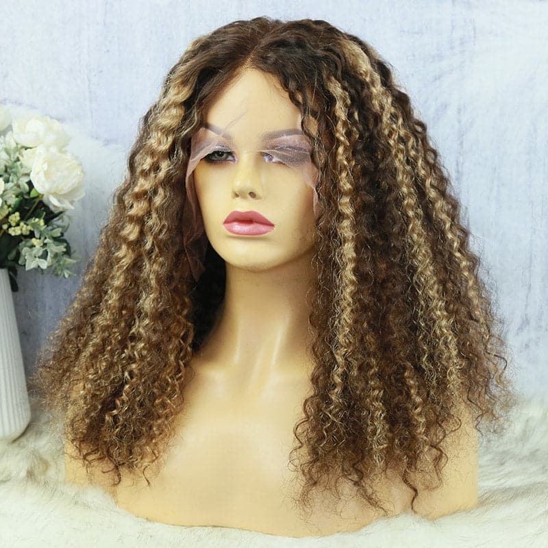 lsis highlighted curly 5x5 lace closure wig 3