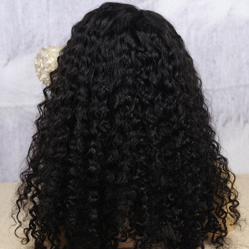 natural color curly 13x6 lace front wig 4
