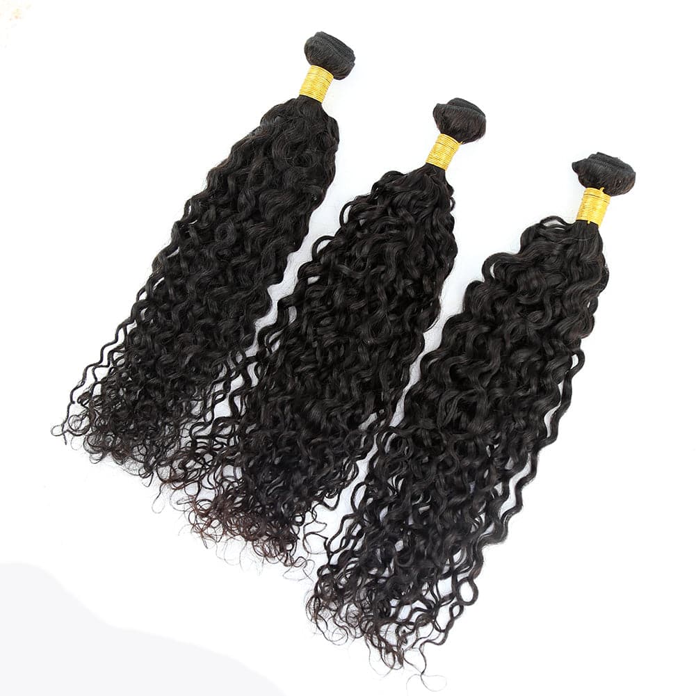 Jerry Curly Brazilian Human Hair Bundles Natural Color