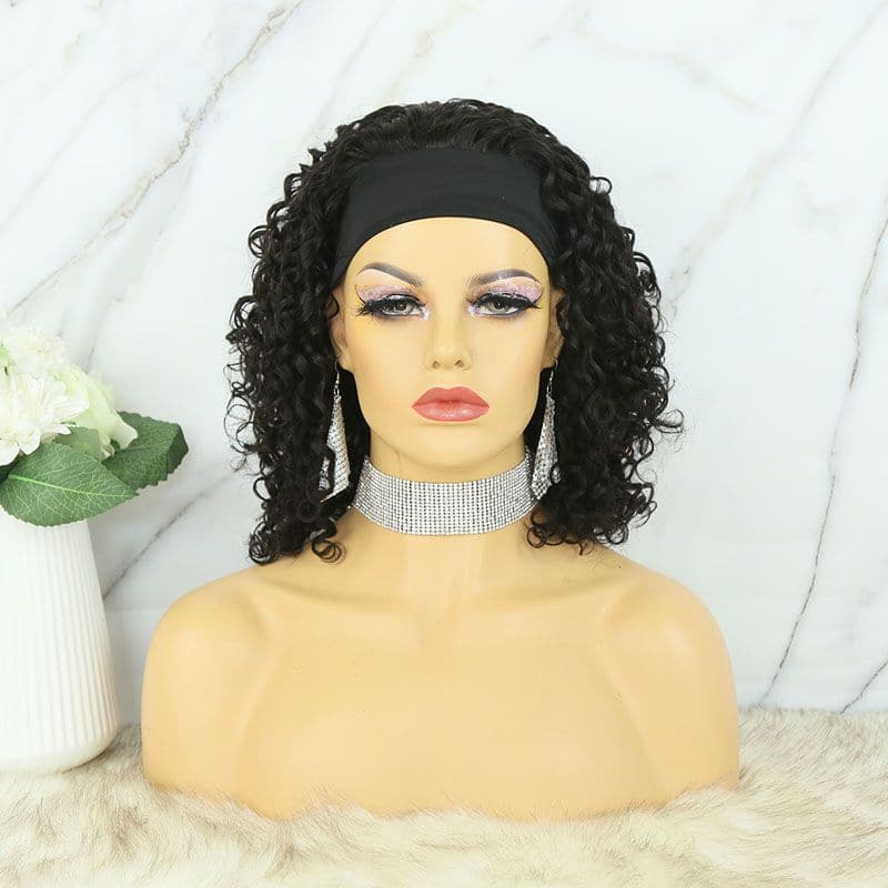 JoyceWaterWaveBobHumanHairHeadbandWig 6