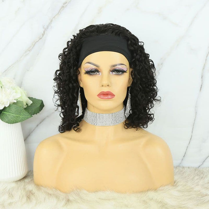 JoyceWaterWaveBobHumanHairHeadbandWig 6